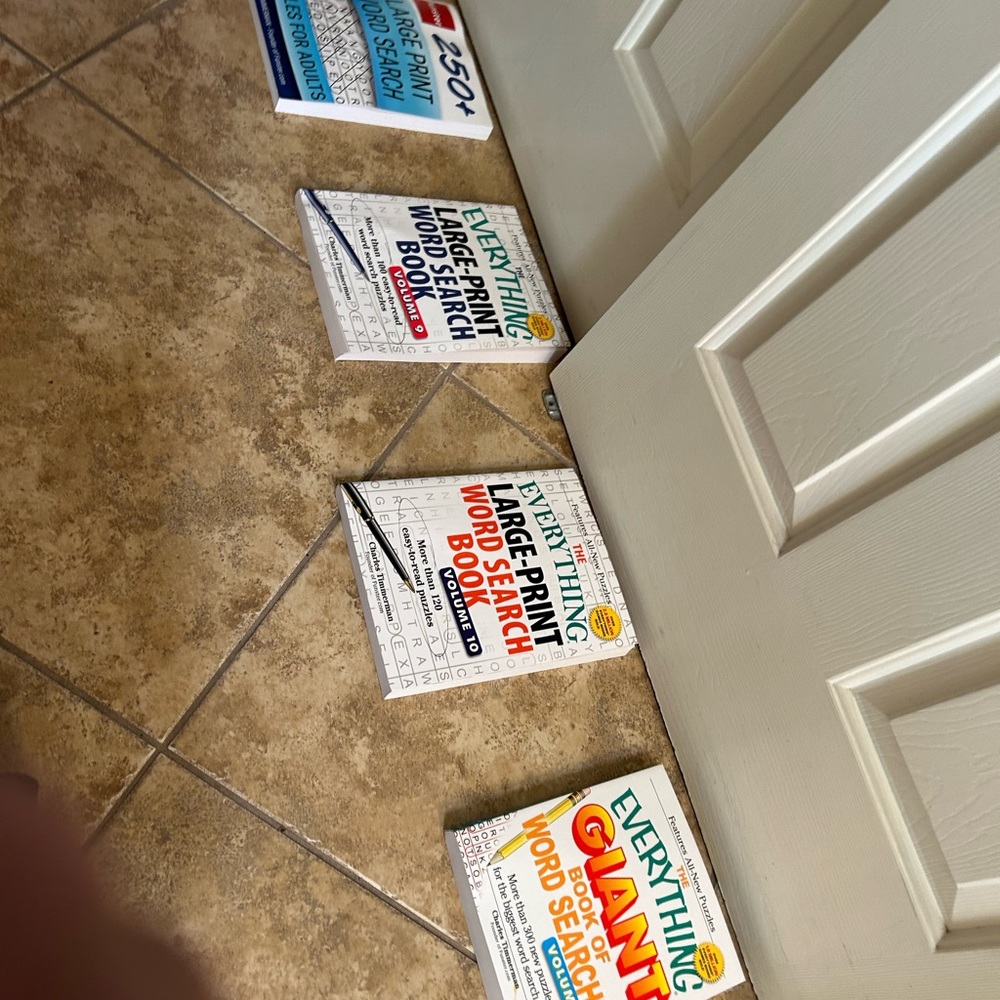 4 WORD SEARCH VOLUMES WITH 775 PUZZLES by Charles Timmerman @FUNSTER.com.